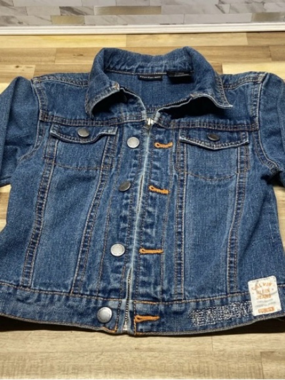 Calvin Klein Jeans Kids Dark Blue Denim Jacket